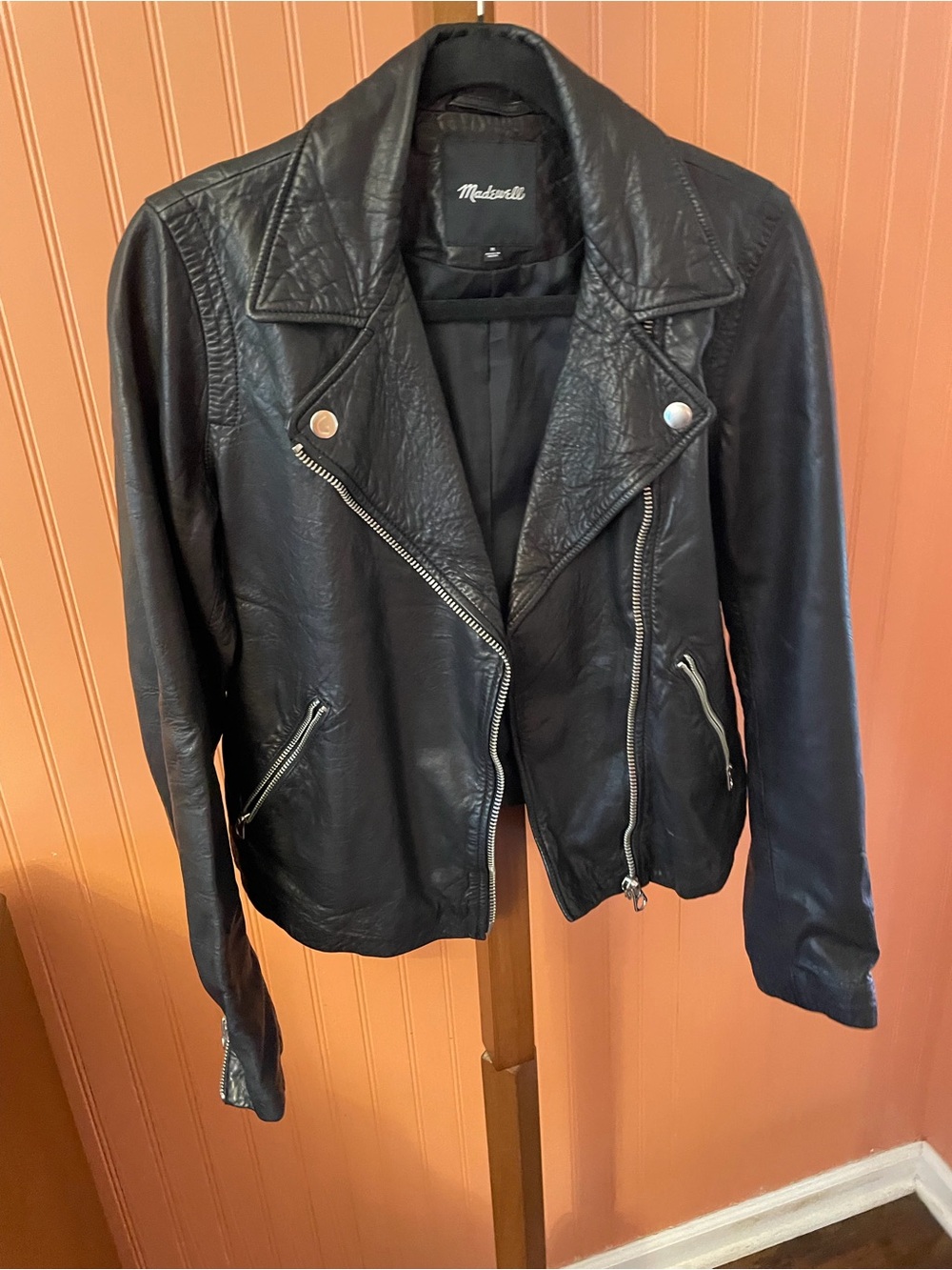 Madewell Black Leather Moto Jacket $135 OBO